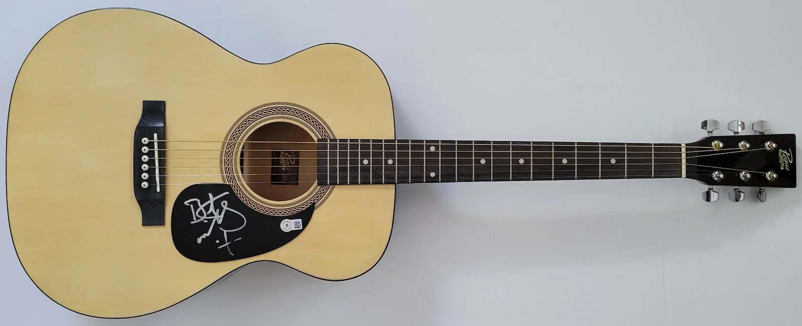 Bret Michaels Poison signed acoustic guitar Something To Believe in Beckett COA, изображение 2