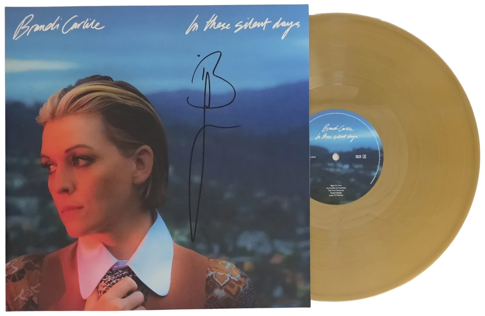 Brandi Carlile Signed In These Silent Days Album Proof COA Autographed Vinyl, изображение 2