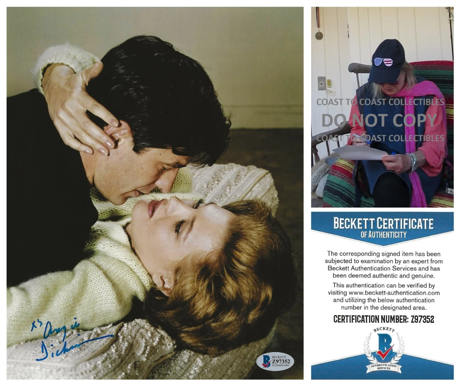 Angie Dickinson — Angie Dickinson Hollywood Legend signed 8x10 photo Beckett COA proof auto