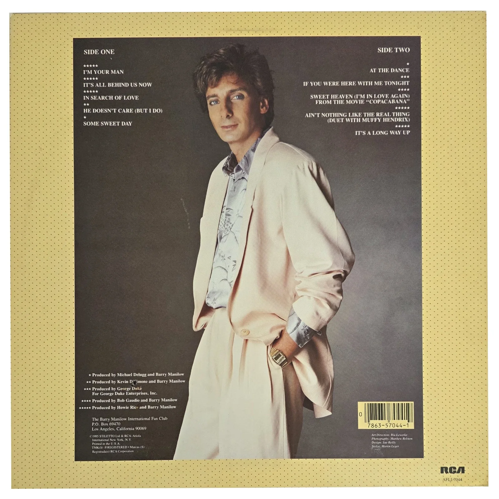 Barry Manilow Signed Manilow Album COA Autographed Vinyl Record Exact Proof, изображение 4