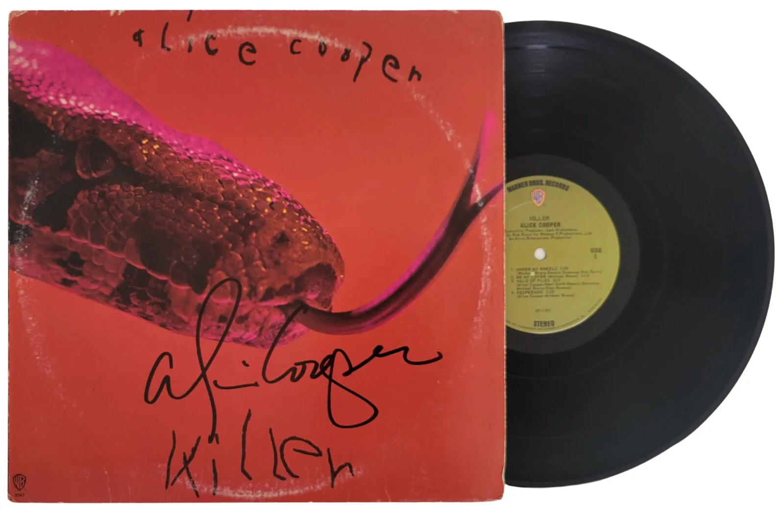Alice Cooper signed Killer Album COA Proof autographed Vinyl Record, image 2