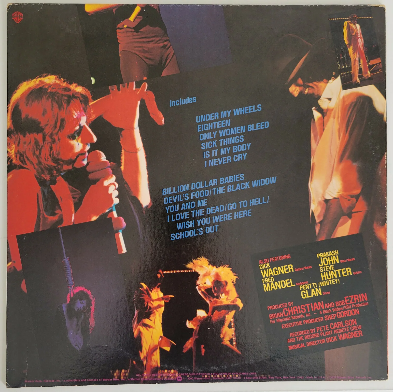 Alice Cooper signed Alice Cooper Show album COA autographed vinyl record proof, изображение 4