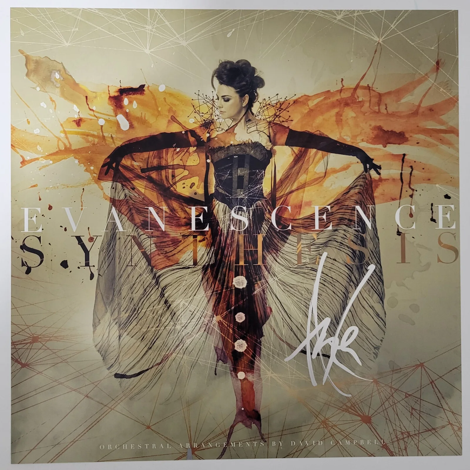 Amy Lee signed Evanescence Synthesis 12x12 photo COA proof autographed, image 2
