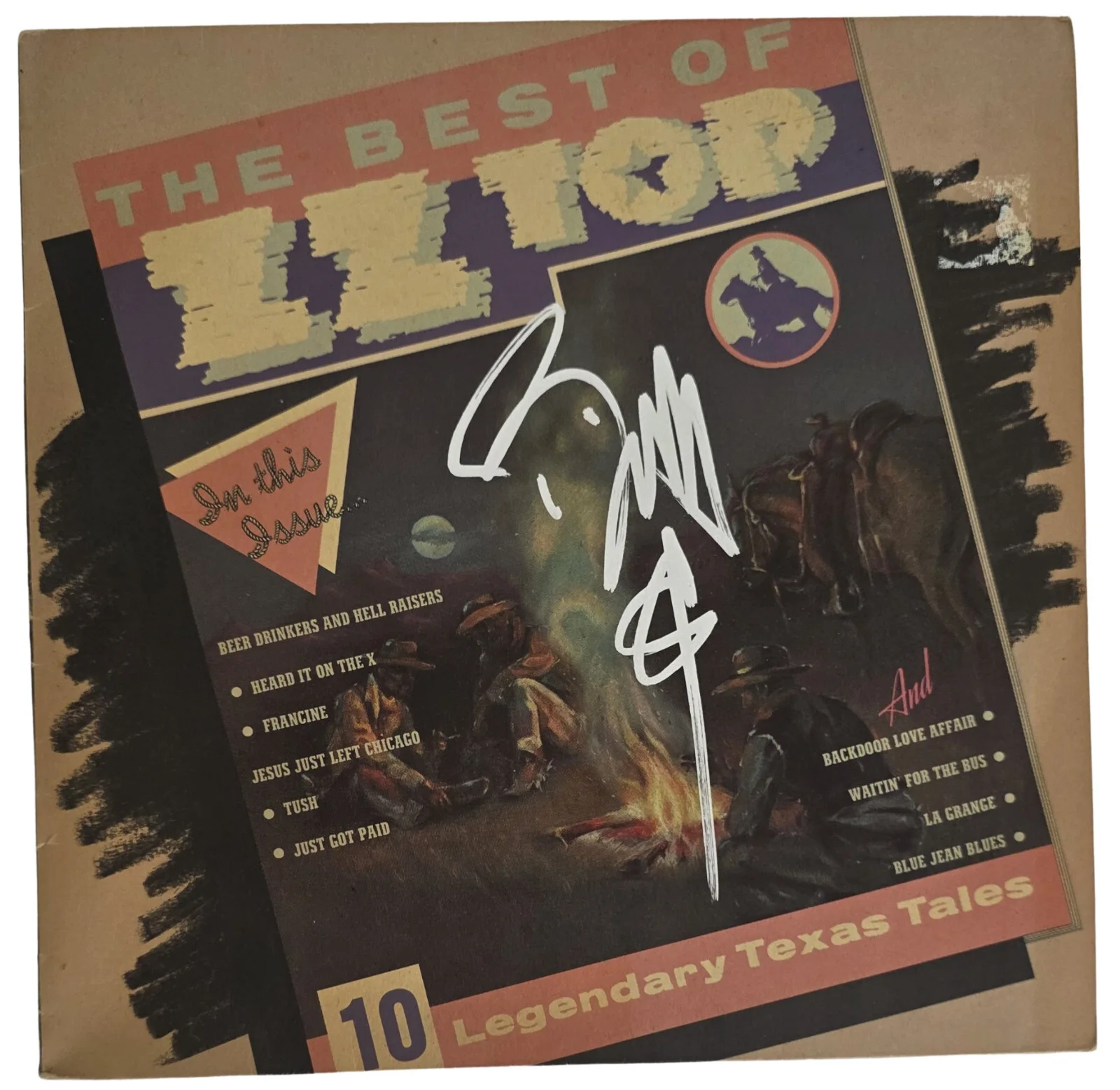 Billy Gibbons Signed The Best of ZZ Top Album COA Proof Autographed Vinyl Record, изображение 3