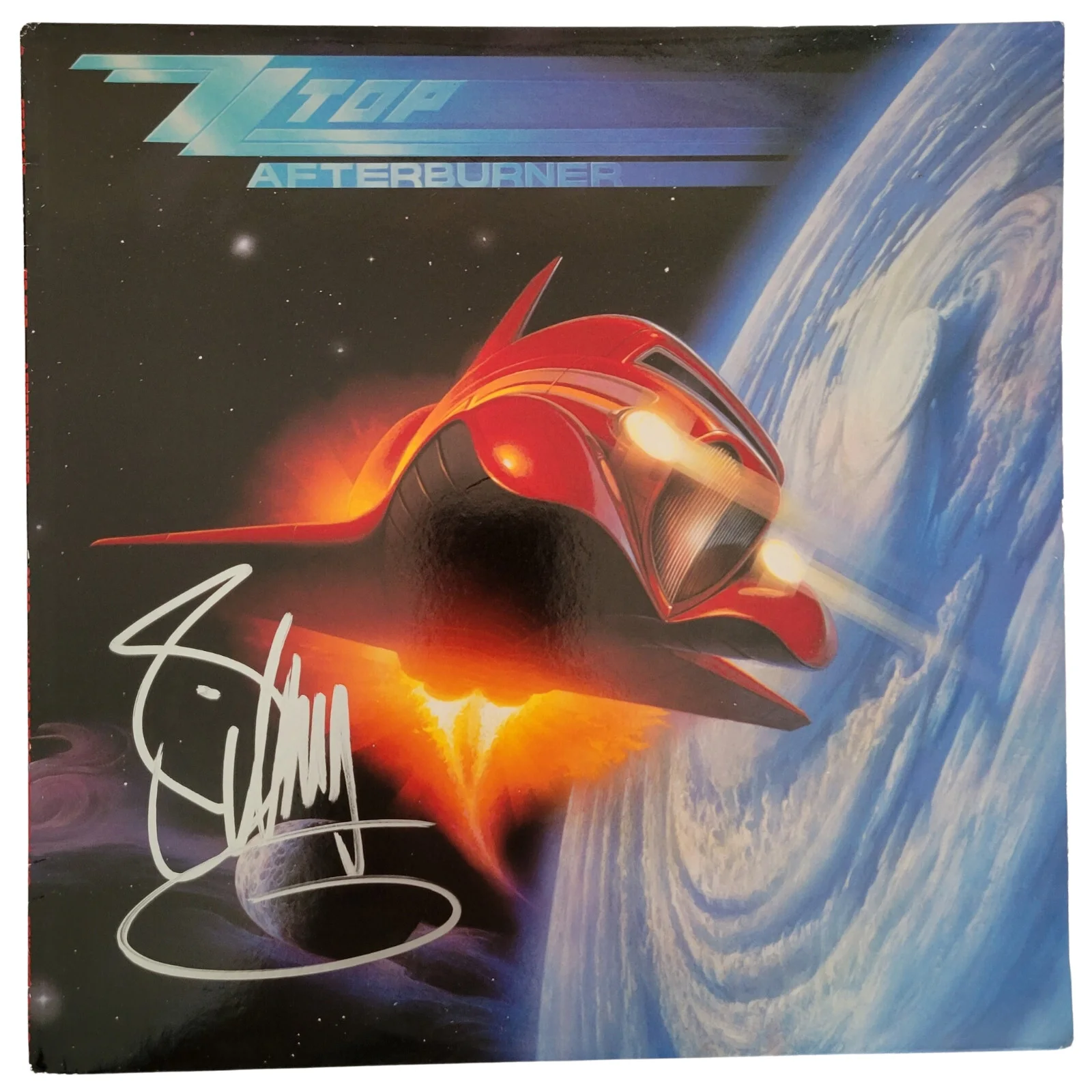 Billy Gibbons signed ZZ Top Afterburner album COA proof autographed vinyl record, изображение 3