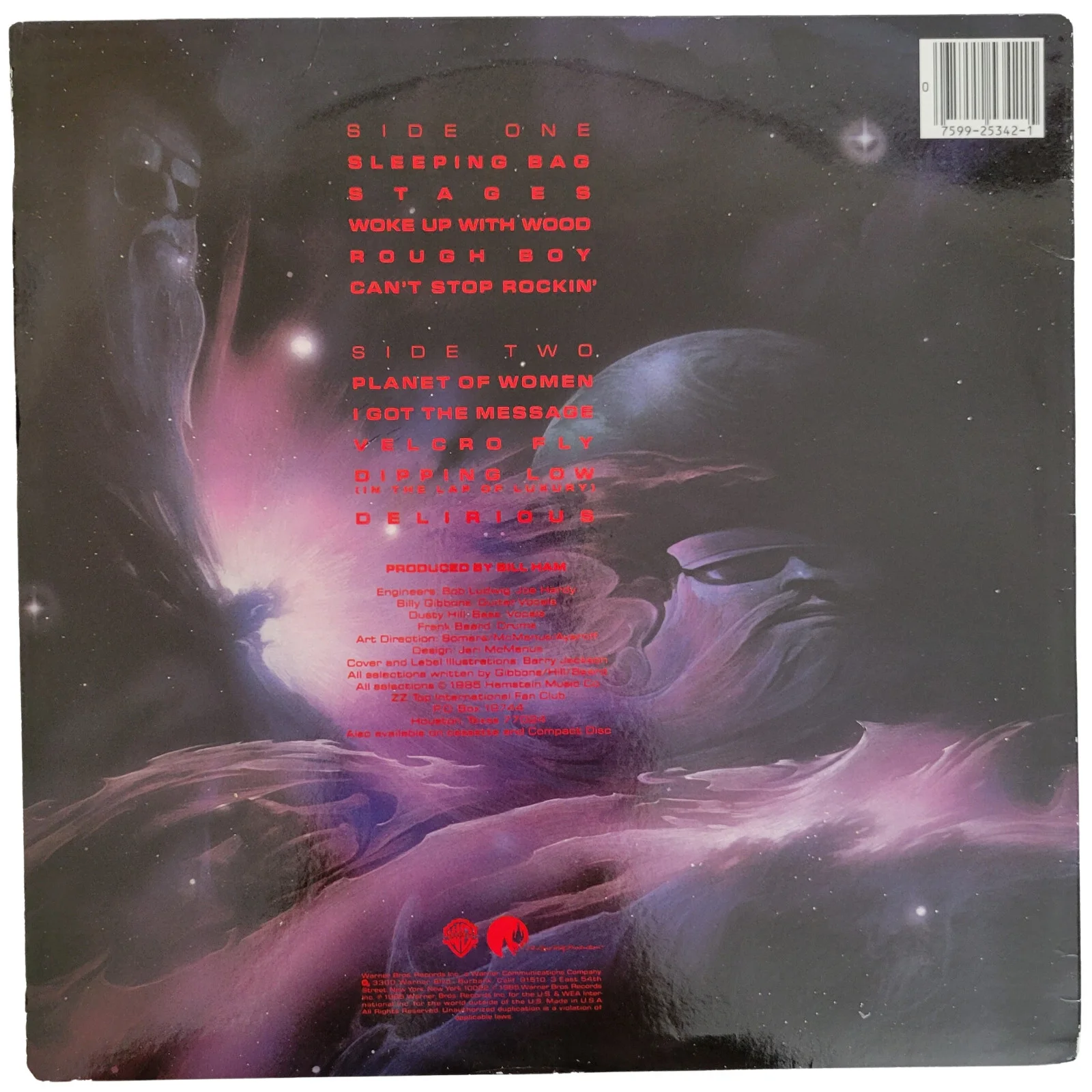 Billy Gibbons signed ZZ Top Afterburner album COA proof autographed vinyl record, изображение 4