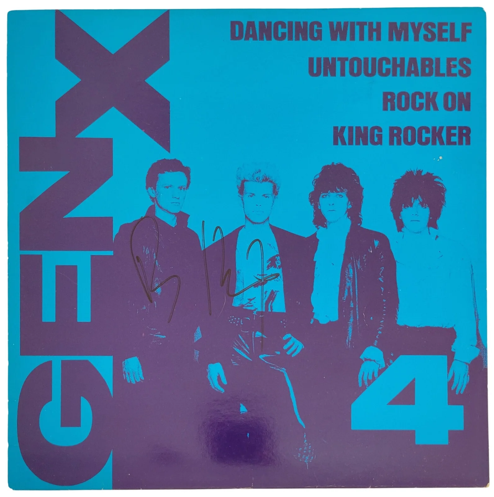 Billy Idol Signed Generation X Album Proof Autographed Dancing with Myself Vinyl, image 3