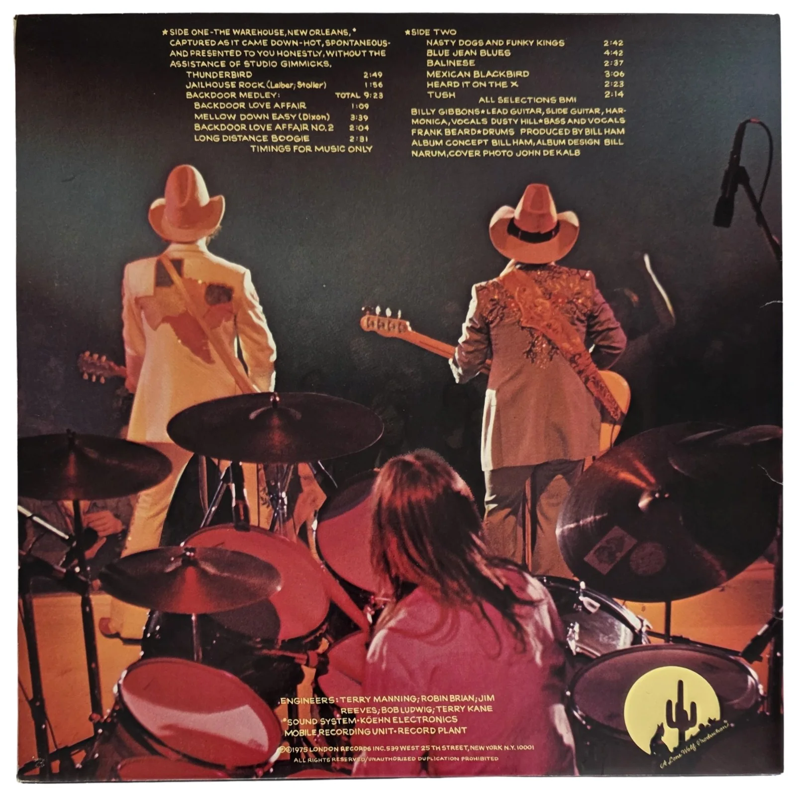 Billy Gibbons Signed ZZ Top Fandango Album COA Proof Autographed Vinyl Record, изображение 4