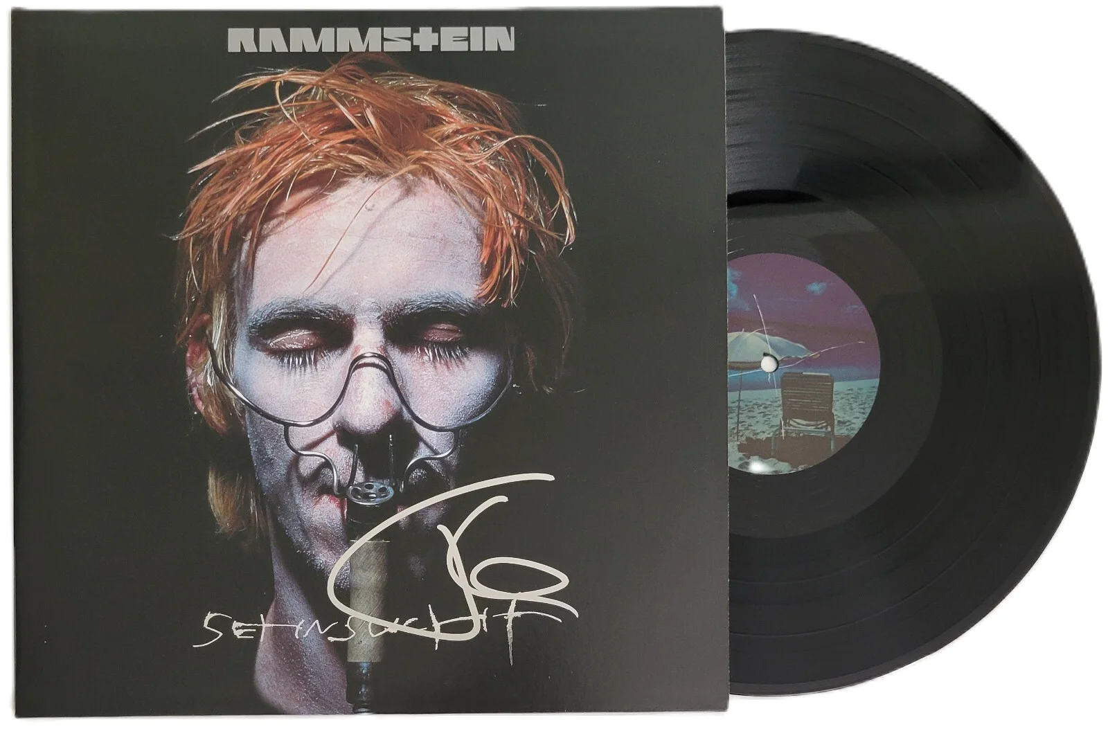 Till Lindemann Signed Rammstein Sehnsucht Album COA Proof Autographed Vinyl, изображение 2