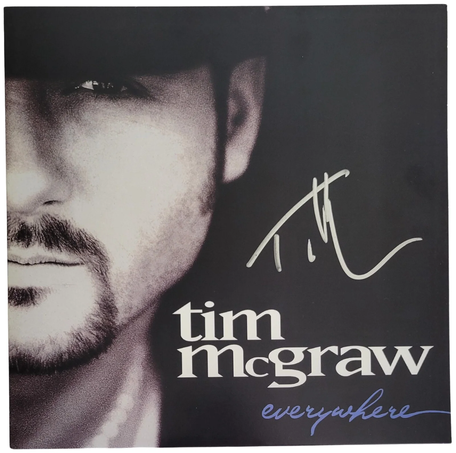 Tim McGraw Signed Everywhere Album Exact Proof COA Autographed Vinyl Record, image 3