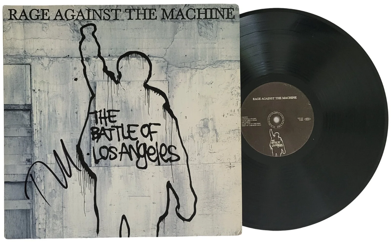 Tom Morello Signed Rage Against the Machine Album COA Exact Proof Vinyl Record, image 2