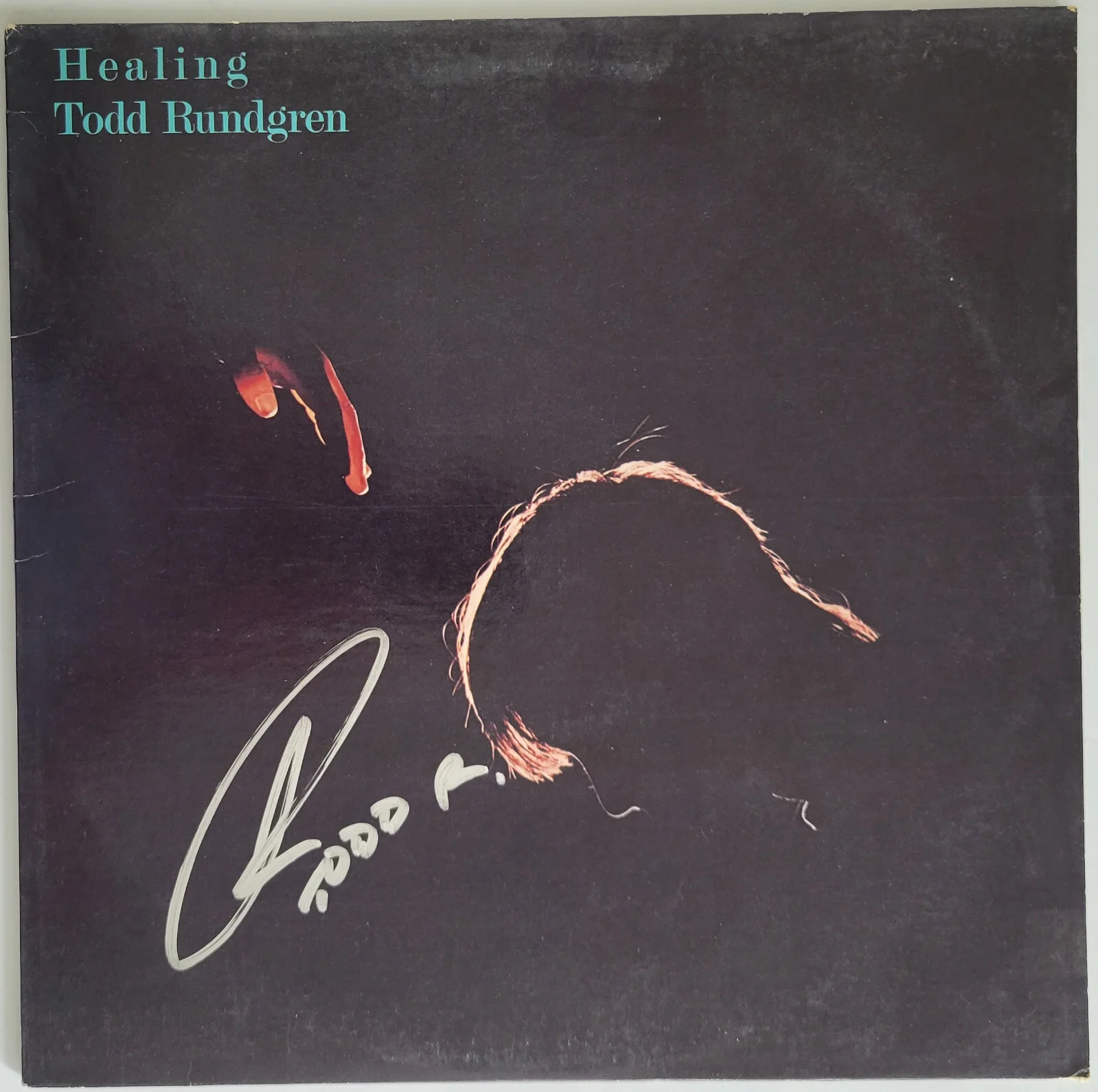 Todd Rundgren signed Healing album, vinyl record COA exact proof autographed, изображение 3