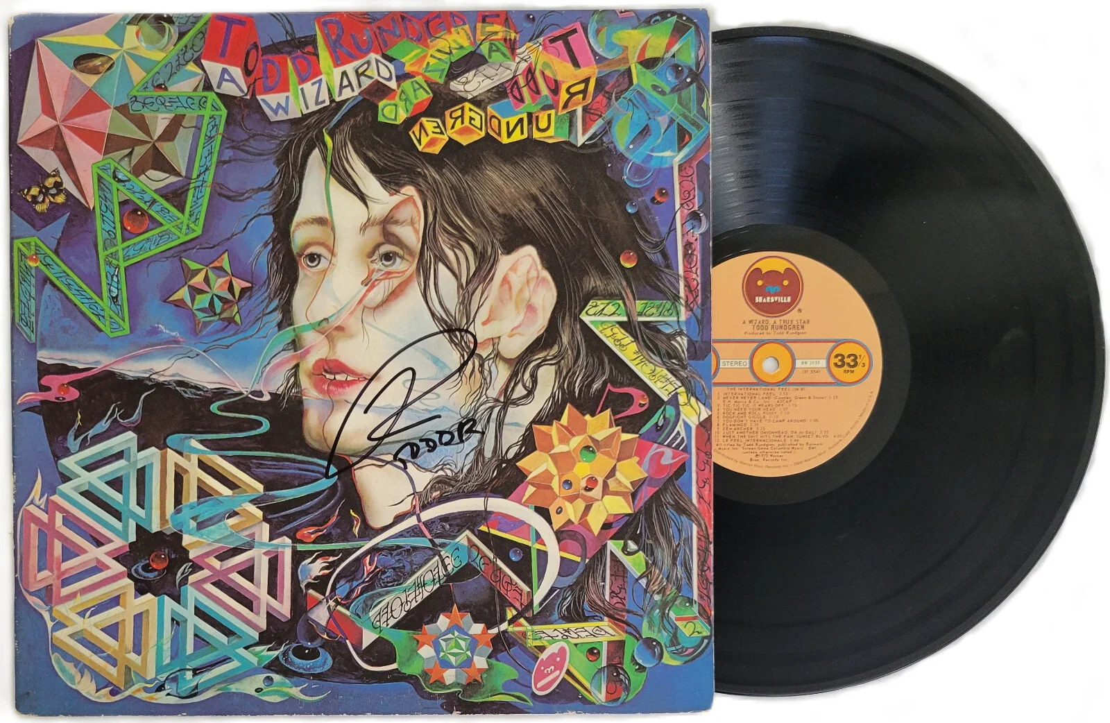 Todd Rundgren Signed A Wizard a True Star Album COA Exact Proof Autographed, image 2