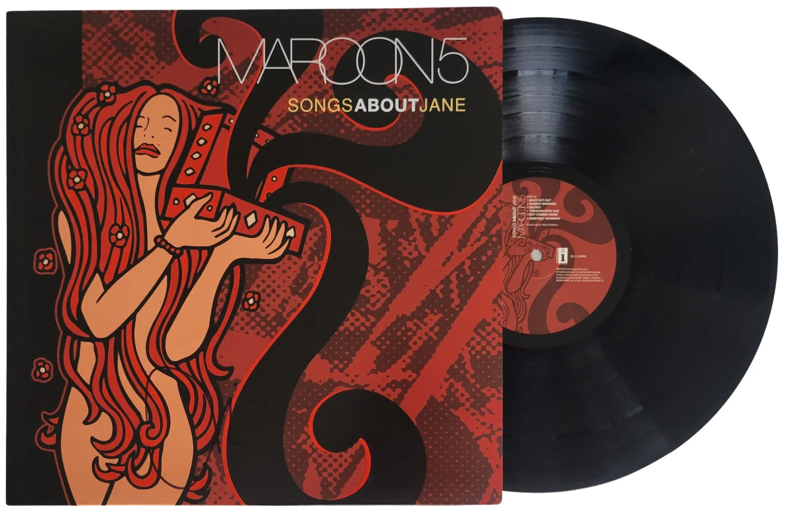 Adam Levine Signed Maroon 5 Songs About Jane Album Vinyl Proof Beckett COA, изображение 2