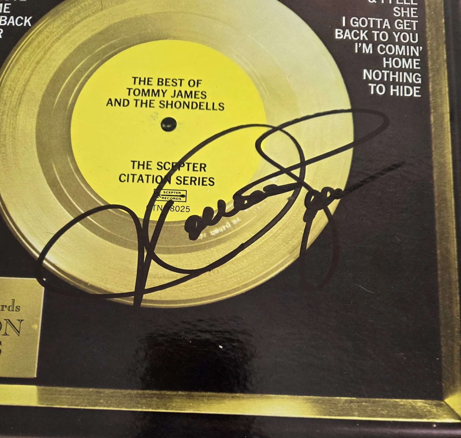 Tommy James Signed Best of The Shondells Album COA Proof Autographed Vinyl, изображение 5