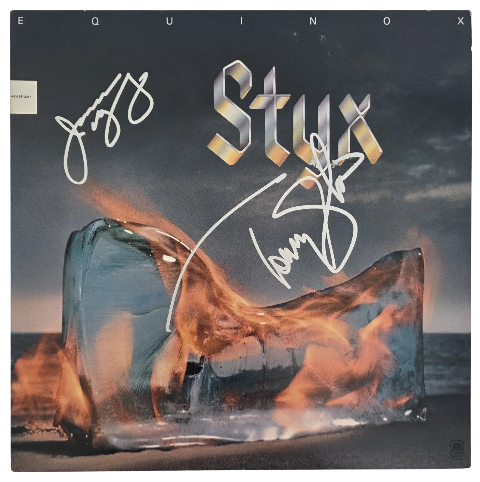 Tommy Shaw & James Young Signed Styx Equinox Album COA Proof Autographed Vinyl, изображение 3