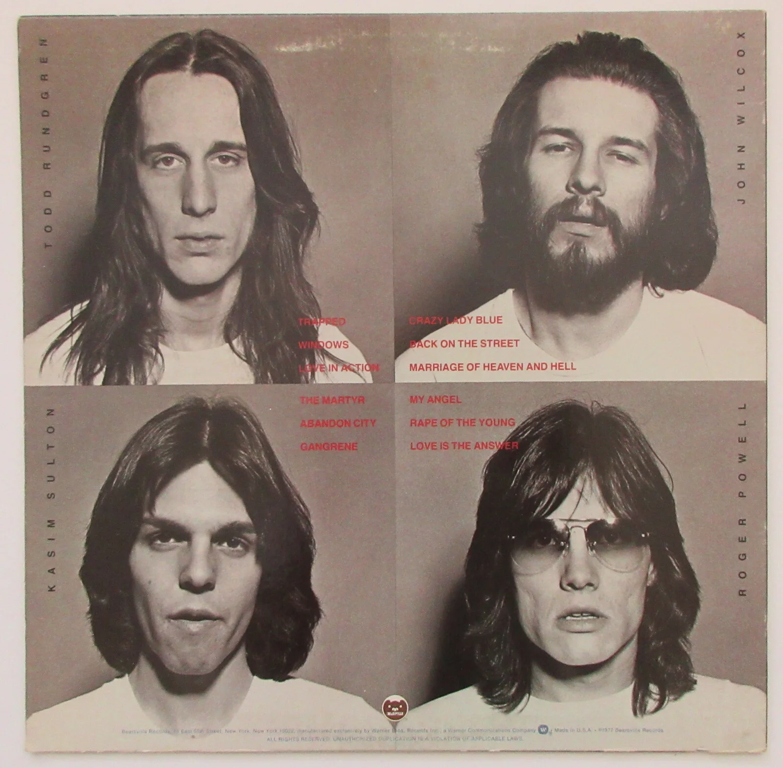 Todd Rundgren autographed Utopia Oops Wrong Plant album vinyl COA Proof Beckett, изображение 4