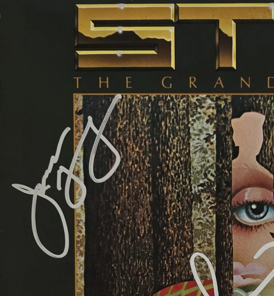 Tommy Shaw & James Young Signed Styx Grand Illusion Album COA Proof Auto Vinyl, image 4