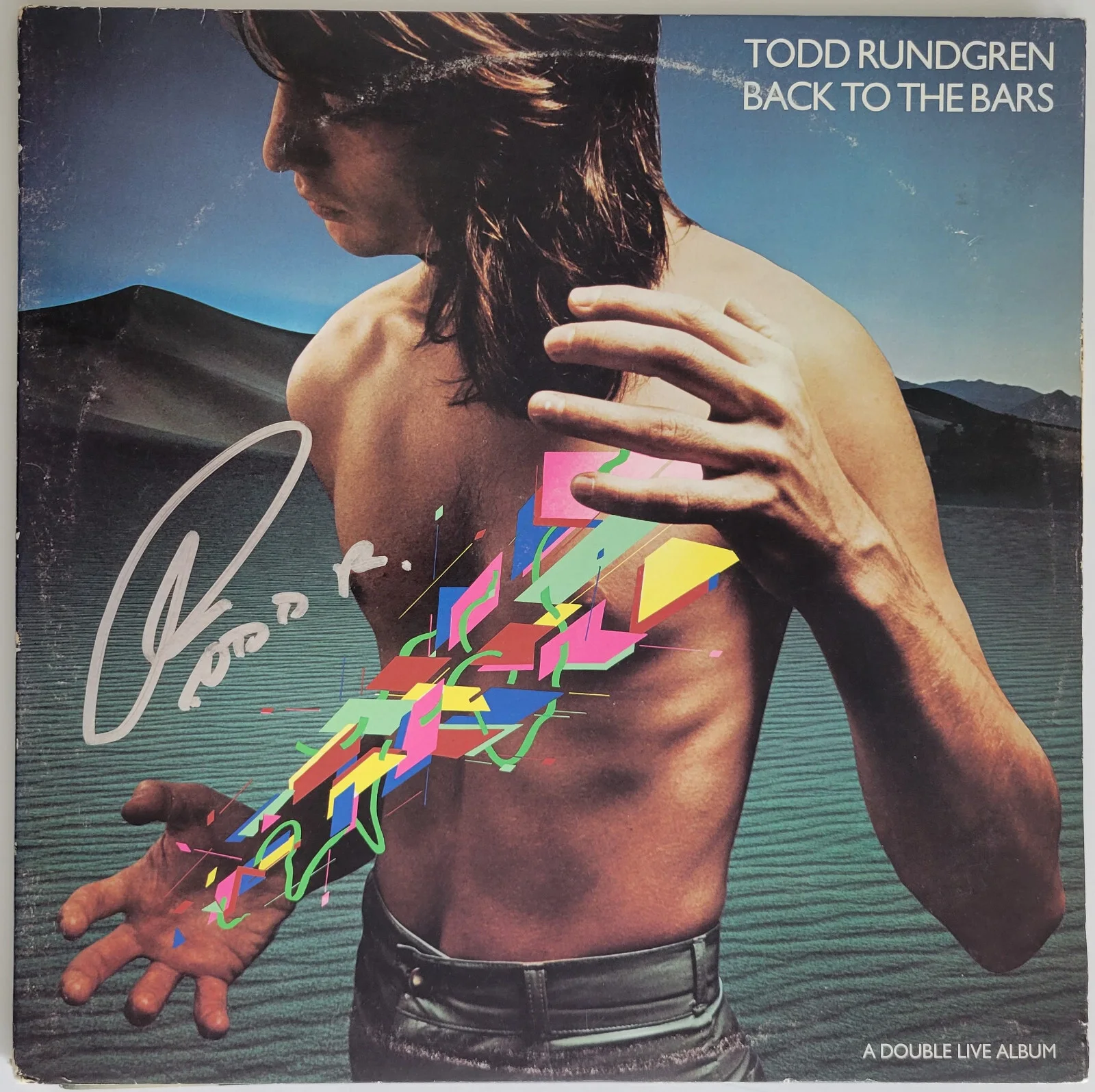 Todd Rundgren signed Back to the Bars album vinyl COA exact proof autographed, изображение 3