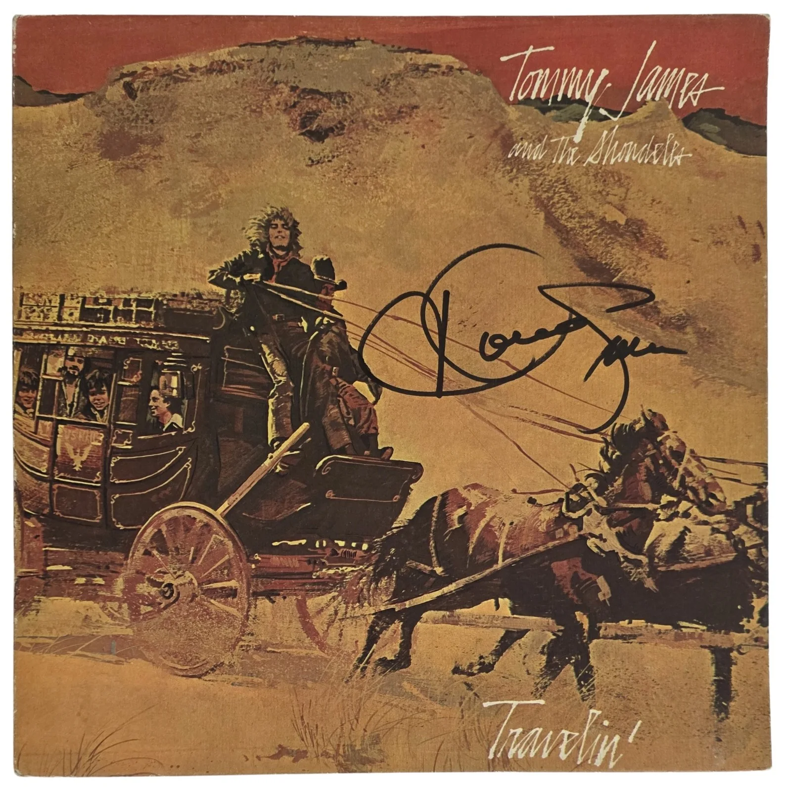 Tommy James Signed The Shondells Travelin Album COA Proof Autographed Vinyl, изображение 3