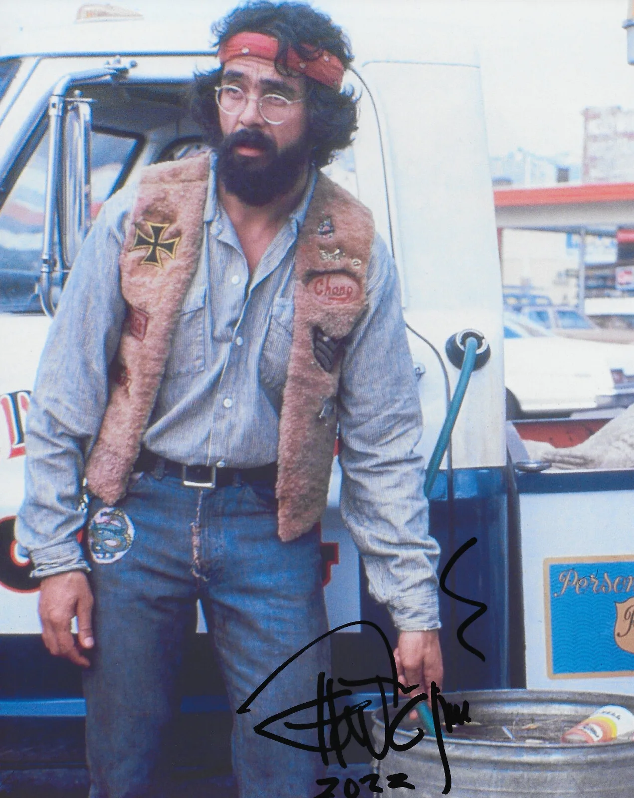 Tommy Chong signed Cheech & Chong 8x10 photo exact proof COA autographed., image 2