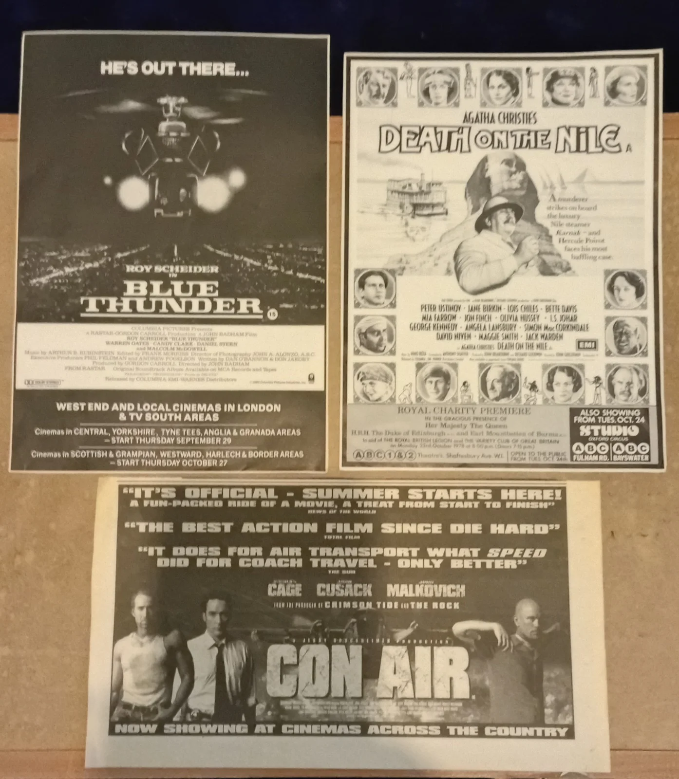 CLASSIC MAGAZINE & NEWSPAPER MOVIE ADVERT CLIPPINGS, image 2