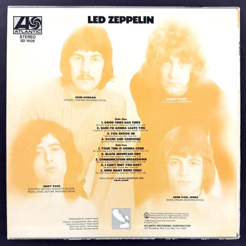 John Paul Jones, Robert Plant — Robert Plant John Paul Jones Signed Autograph Led Zeppelin Album Record JSA COA, изображение 2