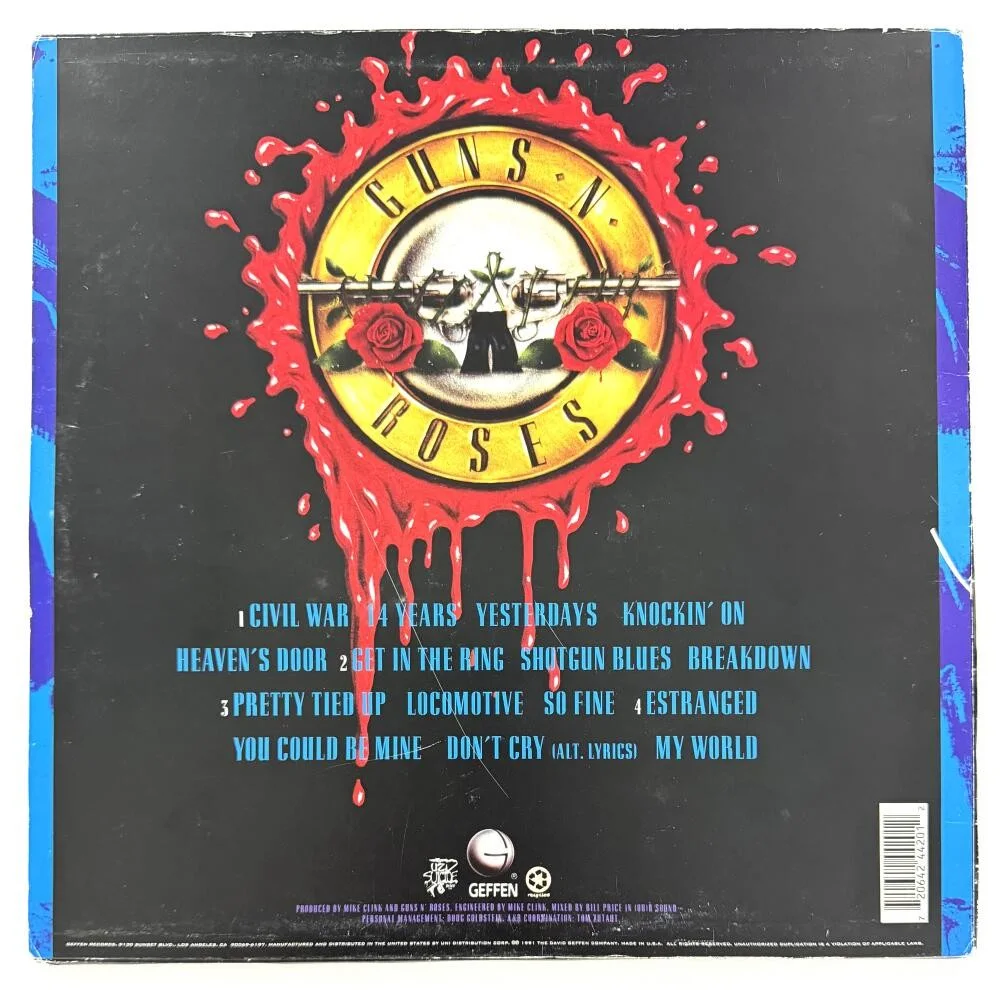 Steven Adler, Duff McKagan, Axl Rose, Matt Sorum — Guns N Roses GNR Signed Autograph Illusion Album Record - Axl Rose +3 w/ JSA COA, image 2