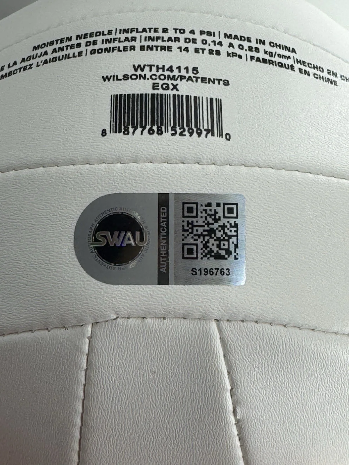 Helen Hunt Signed Mini Cast Away Volleyball Dr Kelly Frears Inscription SWAU COA, изображение 3