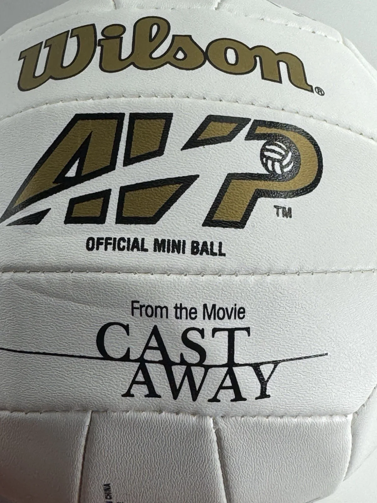 Helen Hunt Signed Mini Cast Away Volleyball Dr Kelly Frears Inscription SWAU COA, изображение 4