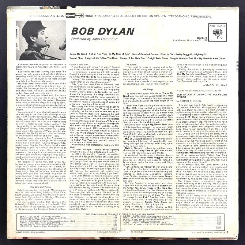 Bob Dylan — Bob Dylan Signed Autograph Album Vinyl Record LP - INCREDIBLY RARE! w/ JSA COA, изображение 2