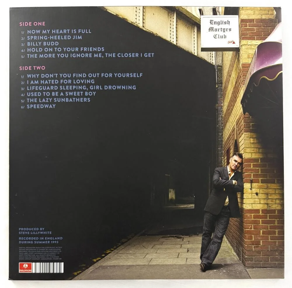 Morrissey — Morrissey The Smith Signed Autograph Vauxhall and I Album Vinyl Record - JSA COA, image 2