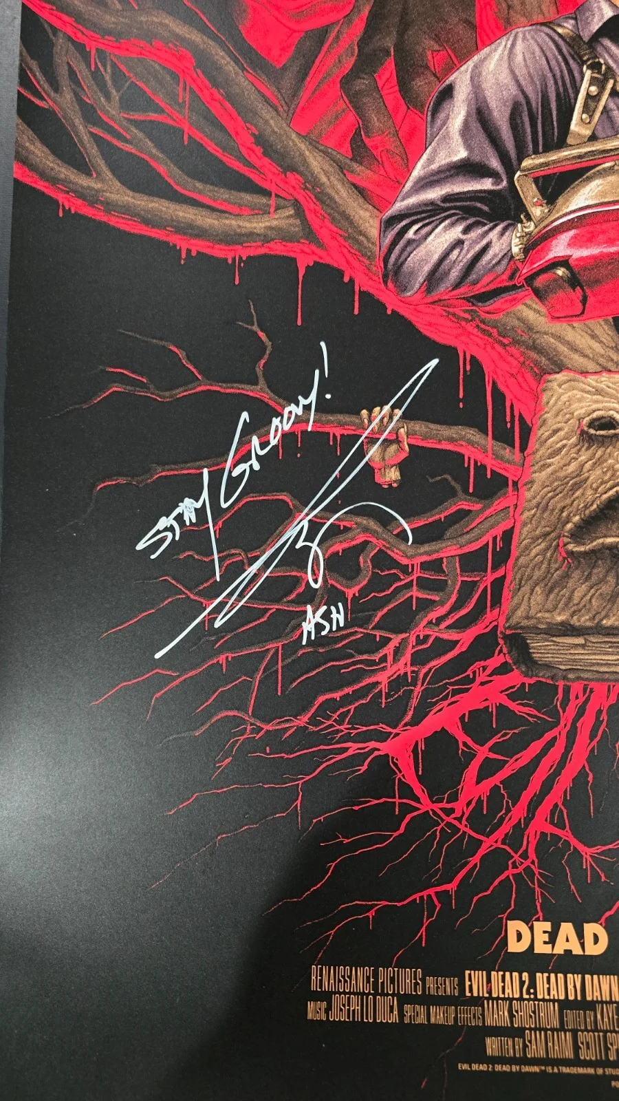 Bruce Campbell Sam Raimi — Evil Dead 2 Screen Print Phantom City Creative Signed Bruce Campbell Sam Raimi, image 3