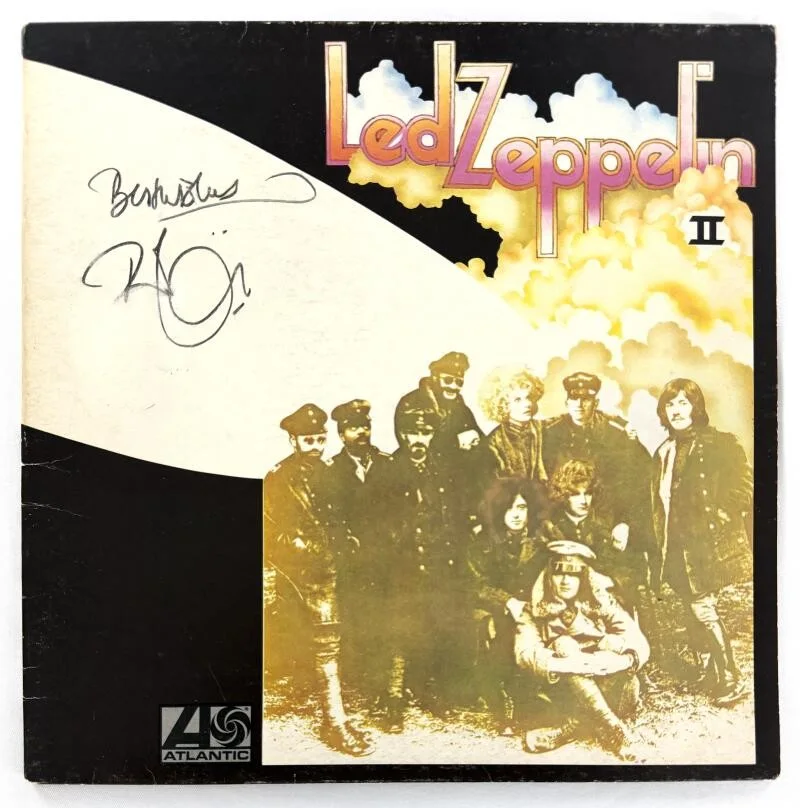 Robert Plant — Robert Plant Led Zeppelin II Signed Autograph Album Vinyl Record w/ JSA COA