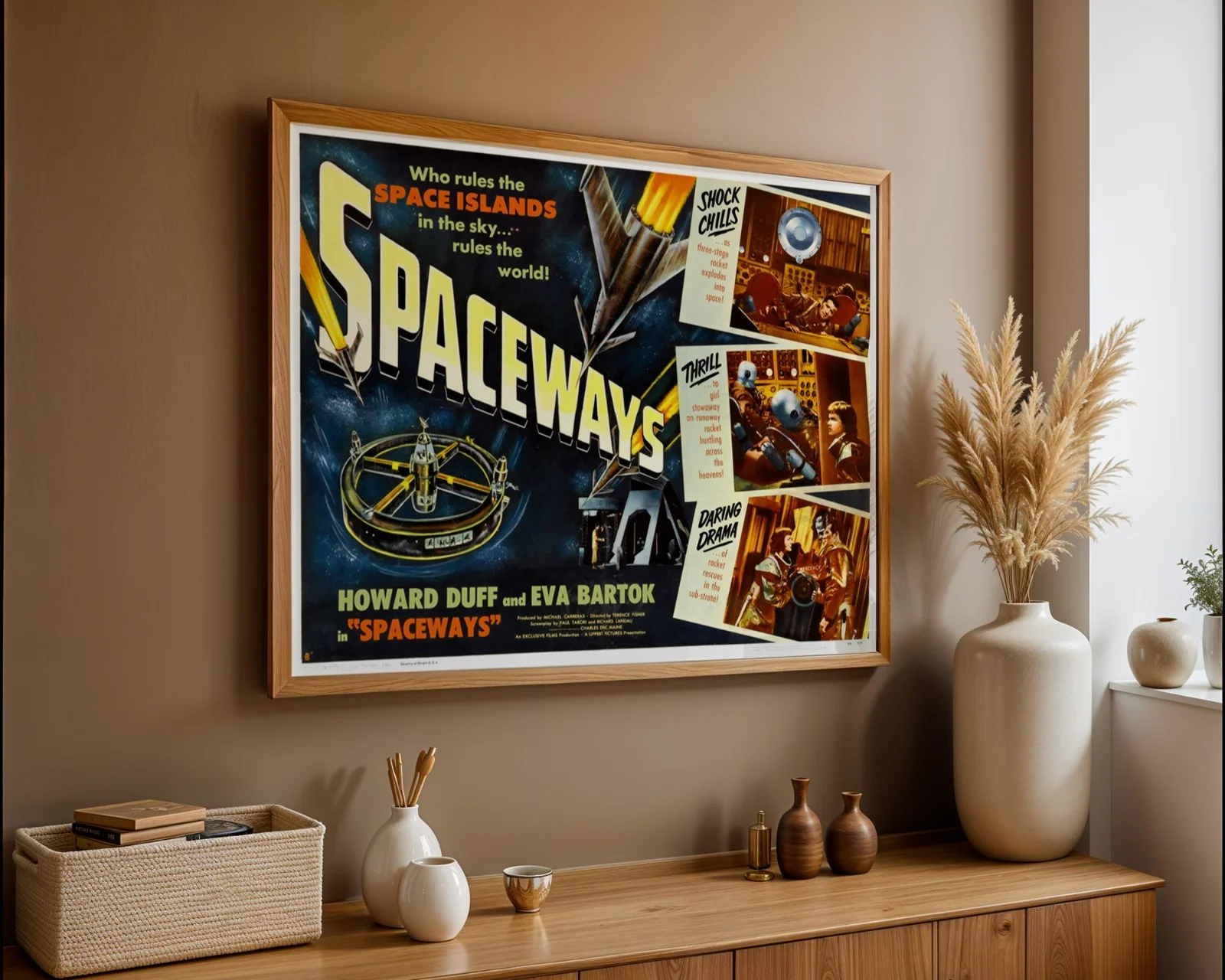 Spaceways - 1953 Hammer Science Fiction Film Restored 30" x 40" UK Quad Poster, изображение 3
