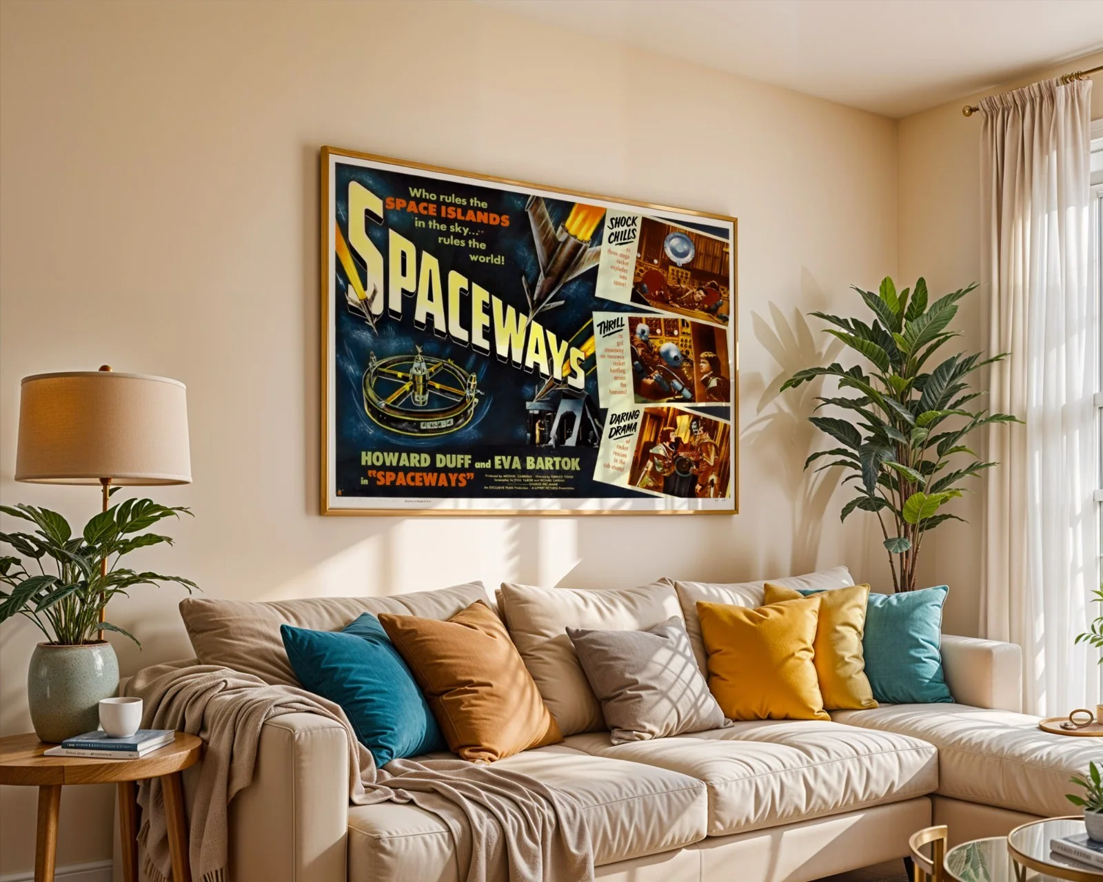 Spaceways - 1953 Hammer Science Fiction Film Restored 30" x 40" UK Quad Poster, изображение 5