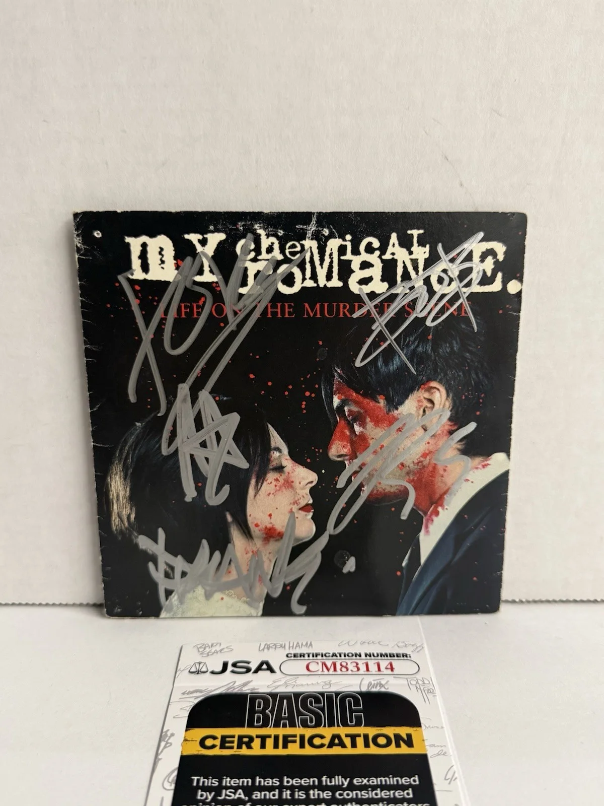 My Chemical Romance Signed CD Life On The Murder Scene Insert JSA COA, image 2