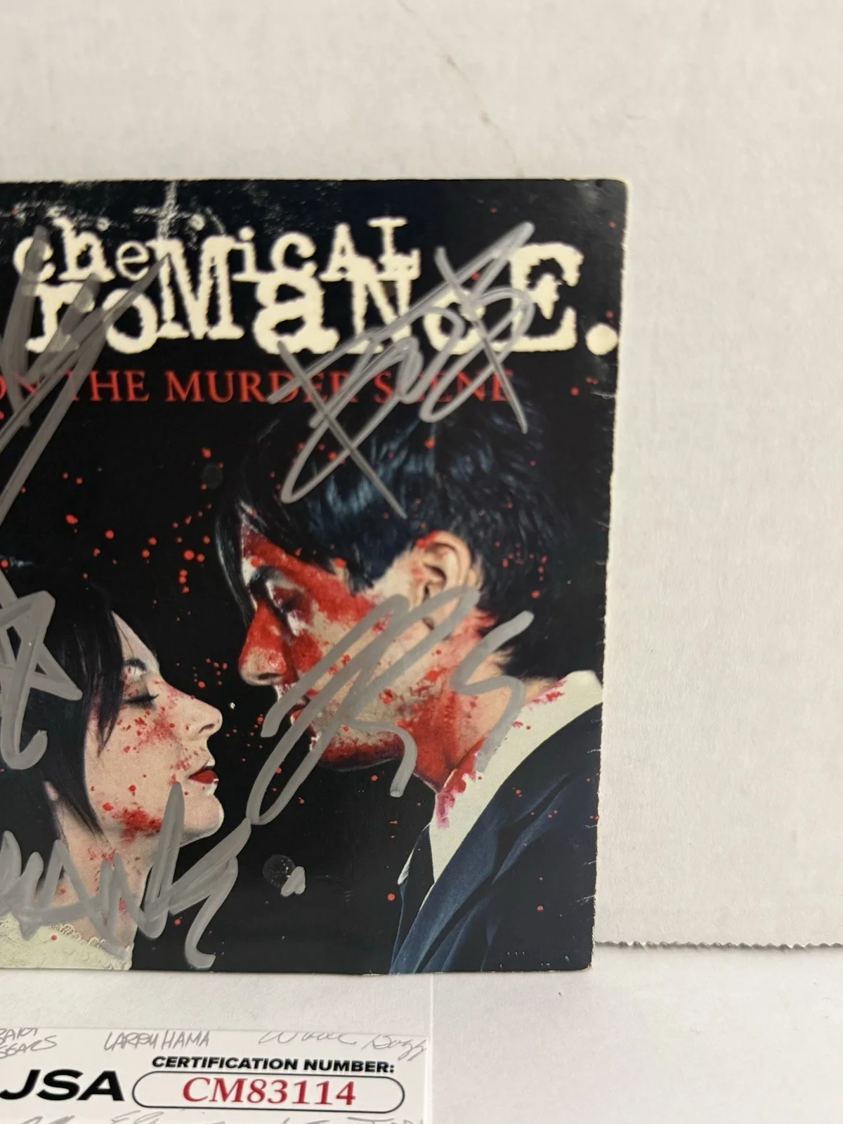 My Chemical Romance Signed CD Life On The Murder Scene Insert JSA COA, image 5