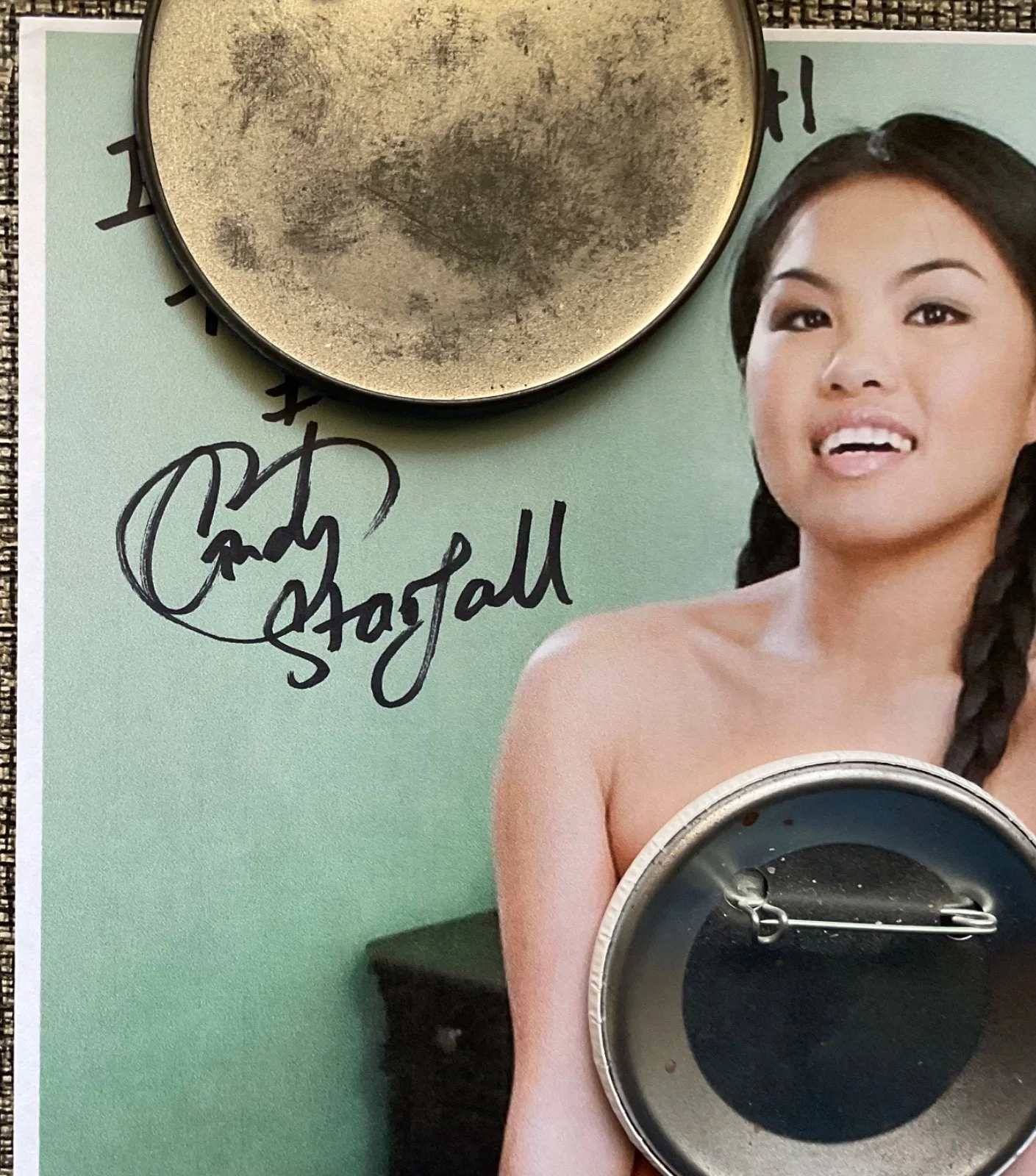 Cindy Starfall Signed photo Asian beautiful woman 8x10 low bid, image 2