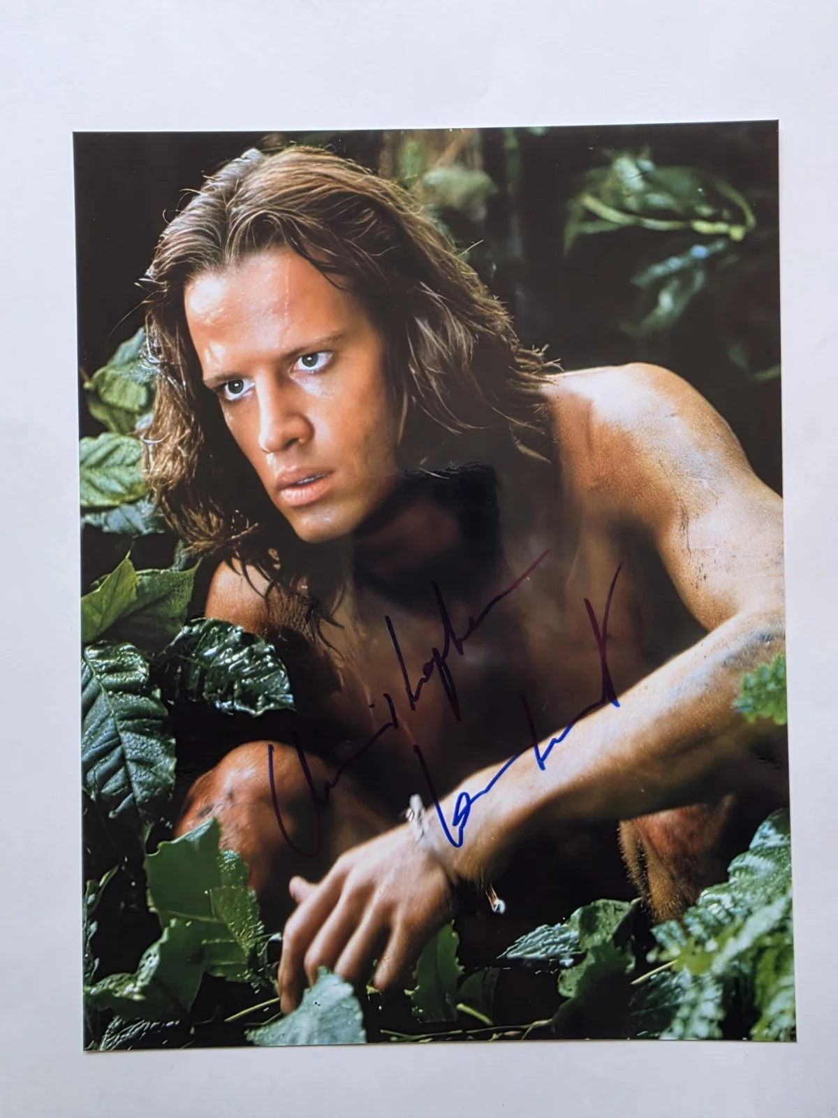 Christopher Lambert — Christopher Lambert Hand Signed JSA Certified 11x14 Photo Tarzan Highlander