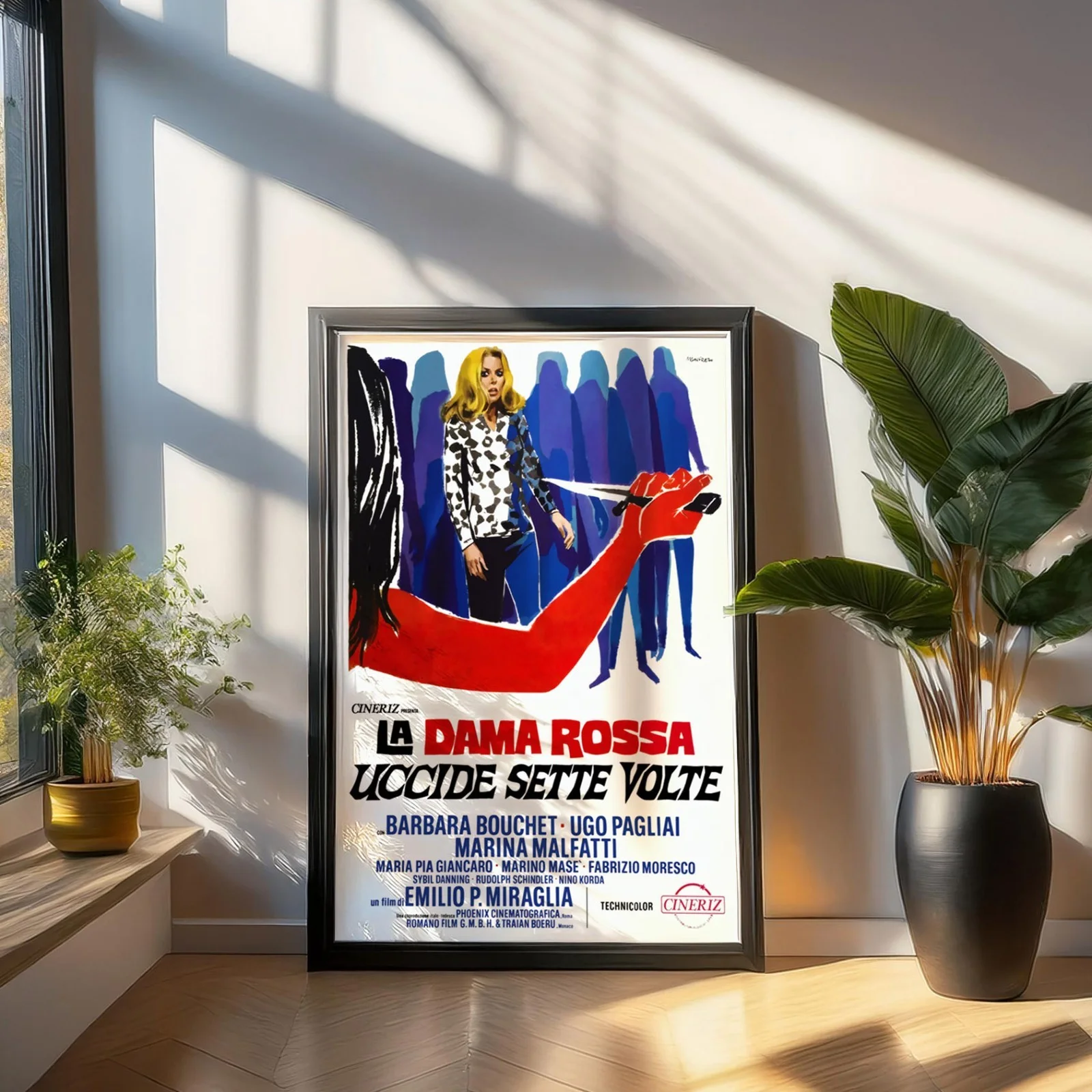La Dama Rossa Uccide Sette Volte 1972 Giallo Horror - Restored Soggettone Poster, изображение 3