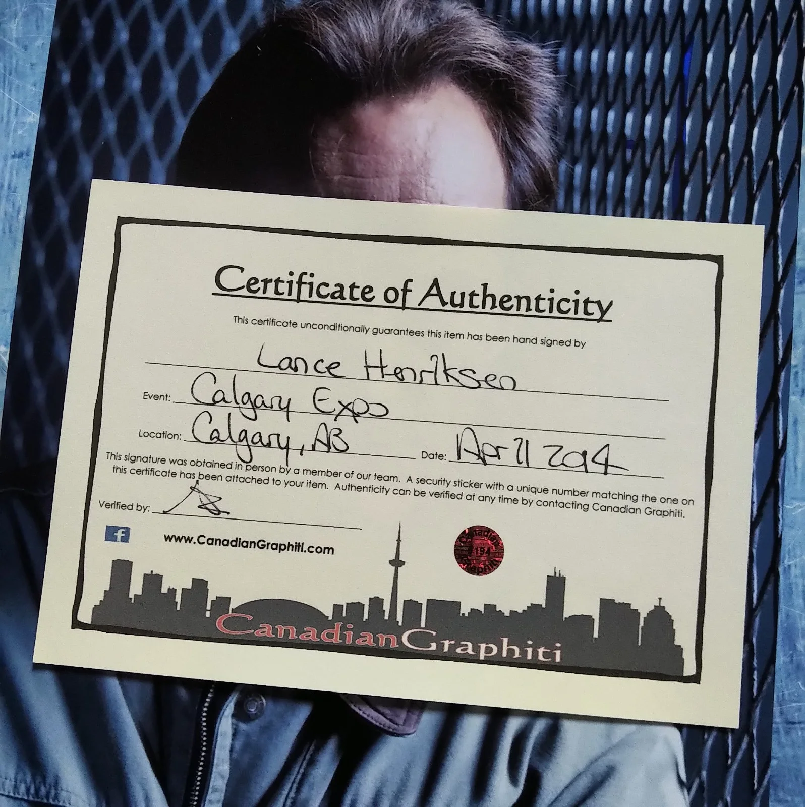 Lance Henriksen Hand Signed 8x10 Photo COA - NO US TARIFFS, image 4
