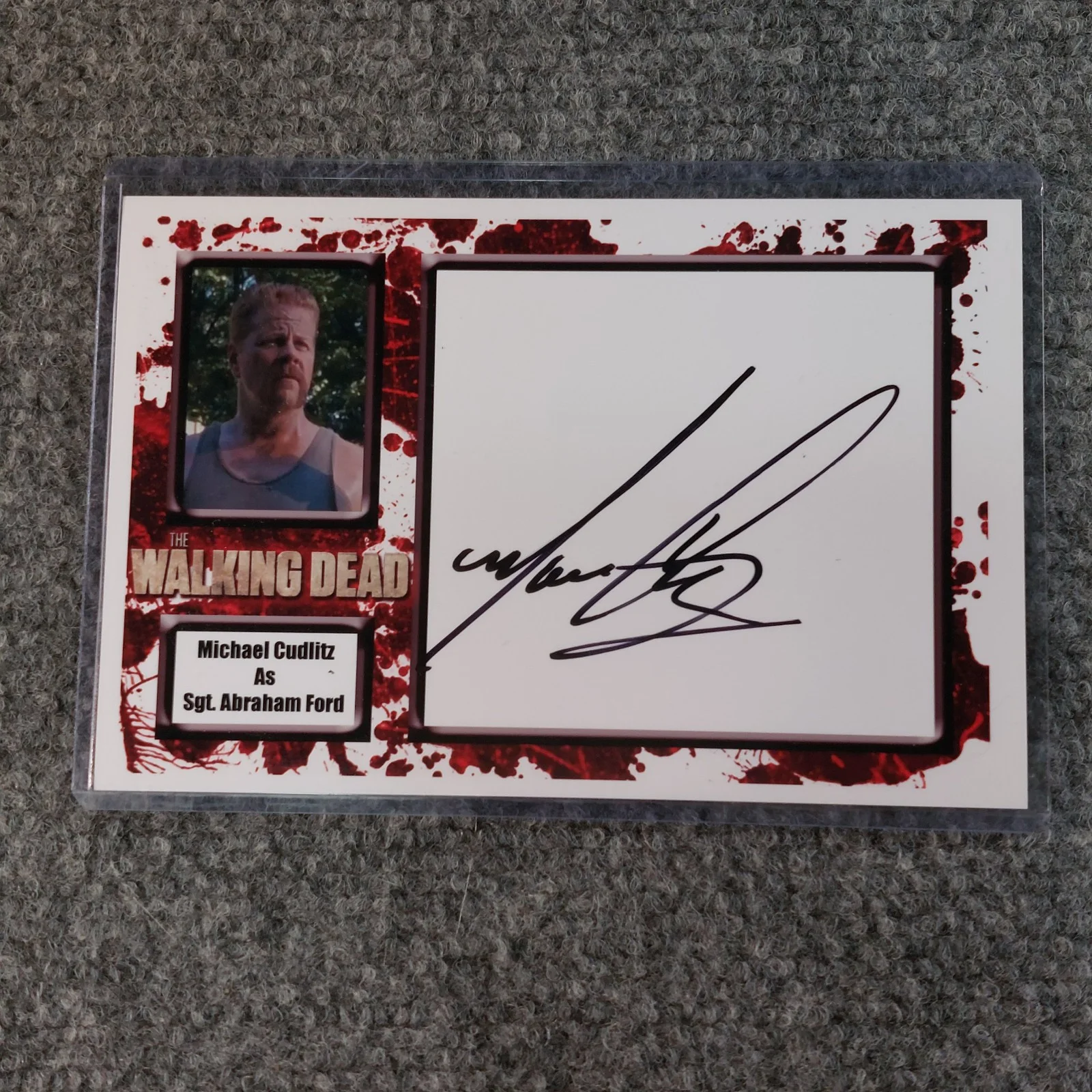 Michael Cudlitz — Michael Cudlitz SIGNED 4x6 Autogrtaphed Photo The Walking Dead Sgt. Abraham Ford