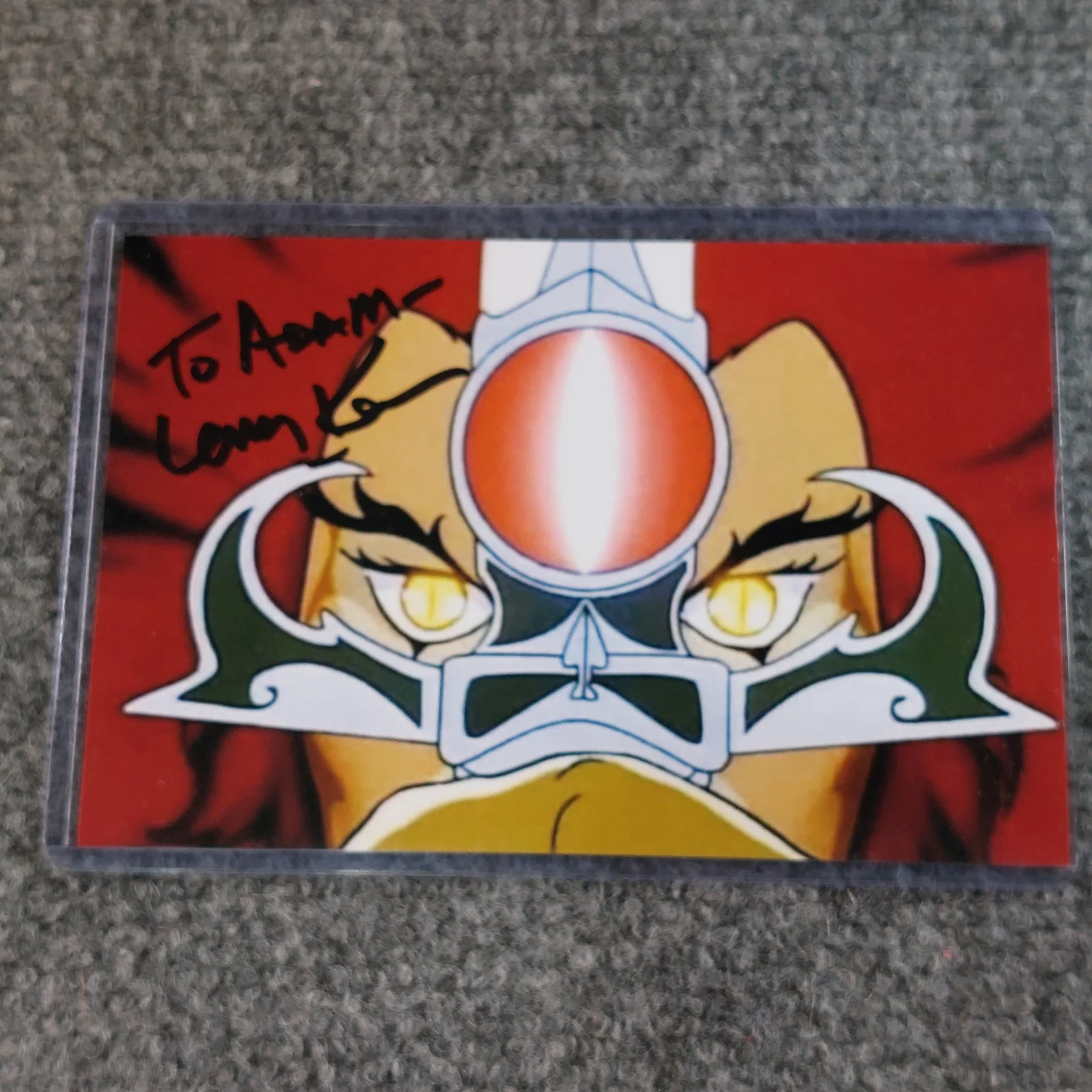 Larry Kenney — Thundercats Signed 4x6 Photo Larry Kenney Autographed Lion-O Voice actor