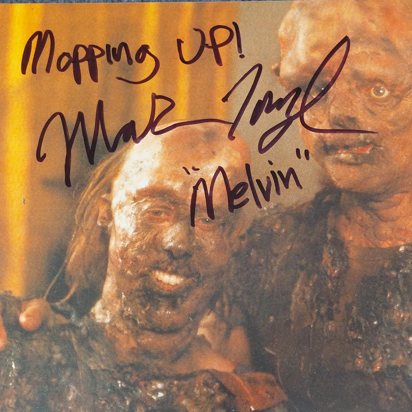 Mark Torgl — The Toxic Avenger SIGNED Mark Torgl 8x10 Autographed Photo Mopping Up!, image 2