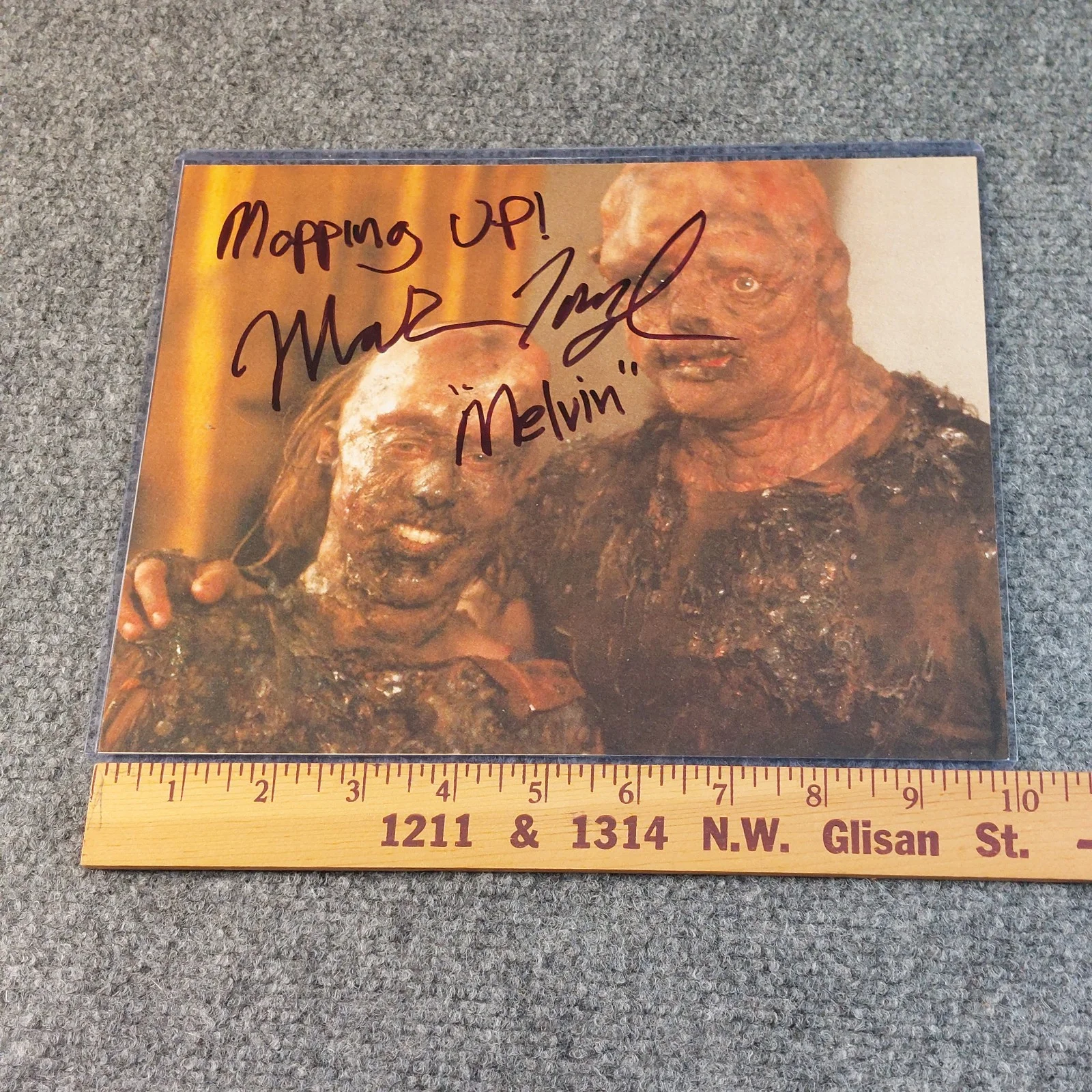 Mark Torgl — The Toxic Avenger SIGNED Mark Torgl 8x10 Autographed Photo Mopping Up!, image 3