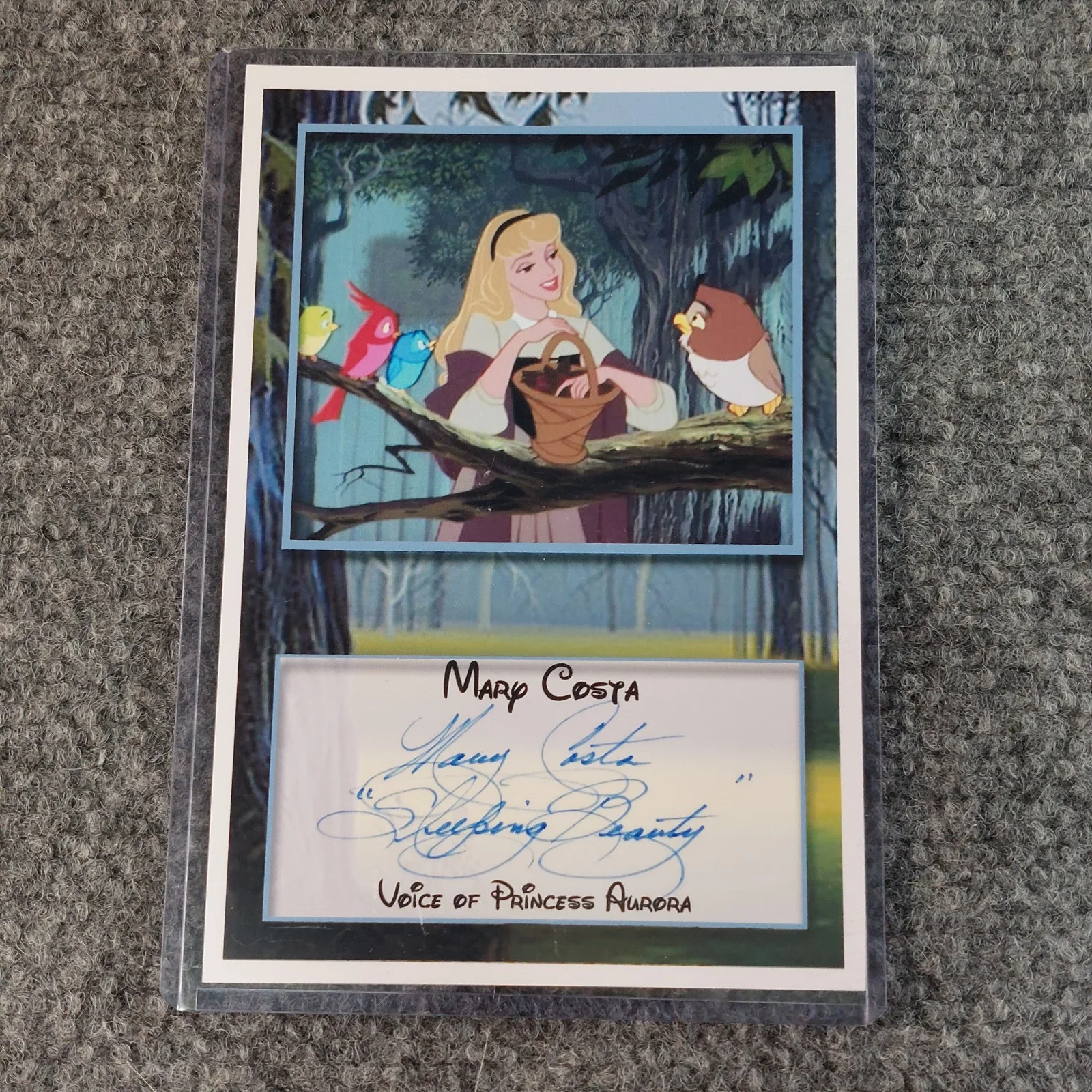 Mary Costa — Disney Sleeping Beauty SIGNED Mary Costa 4x6 Autographed Photo Princess Aurora