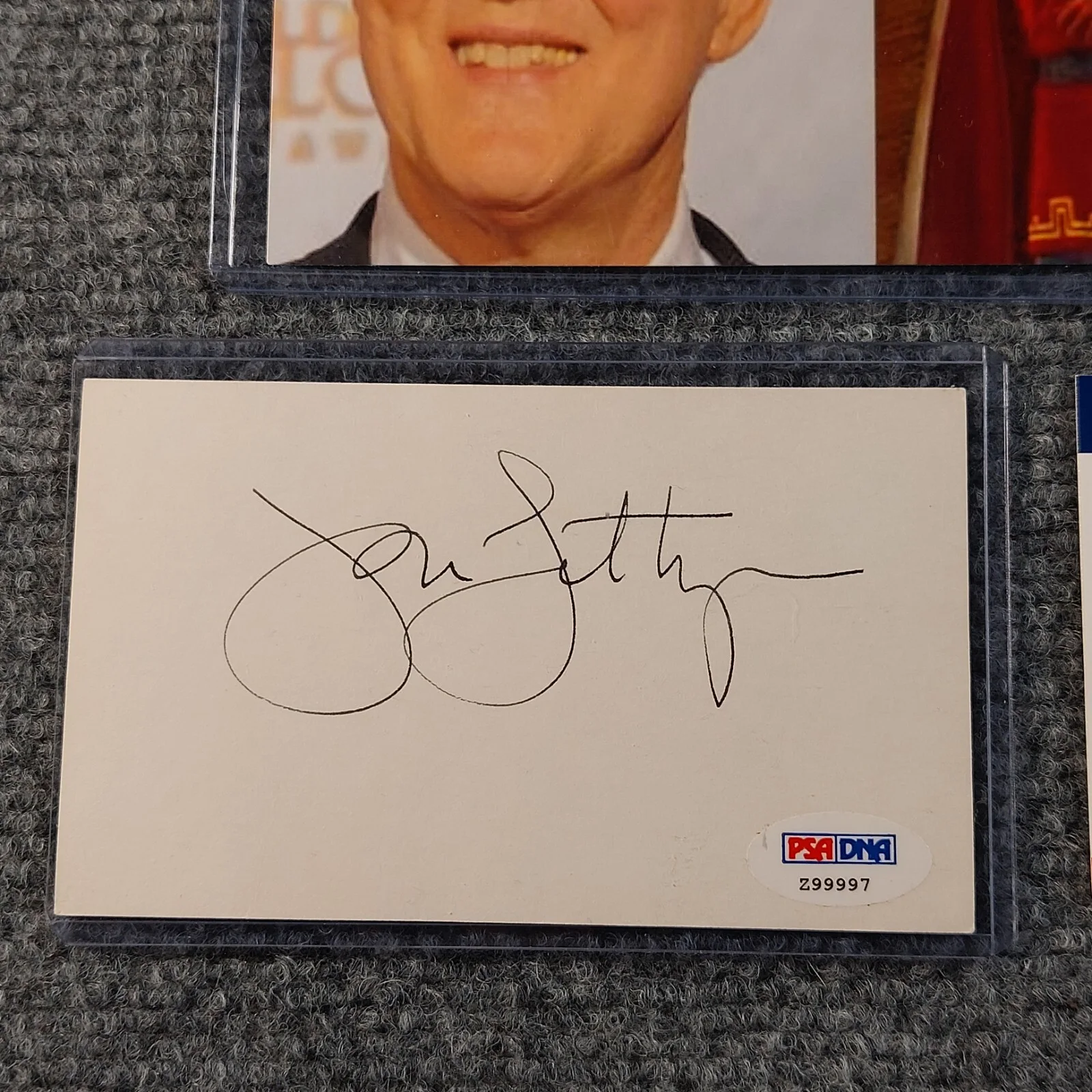 John Lithgow — John Lithgow Signed 3x5 Autograph PSA COA Shrek, 3rd Rock, Harry & Hendersons, image 3