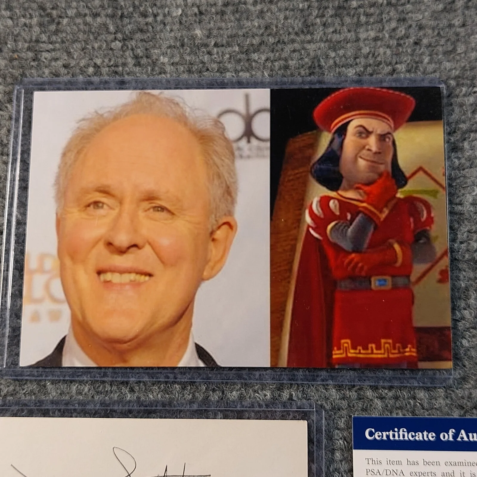 John Lithgow — John Lithgow Signed 3x5 Autograph PSA COA Shrek, 3rd Rock, Harry & Hendersons, image 5