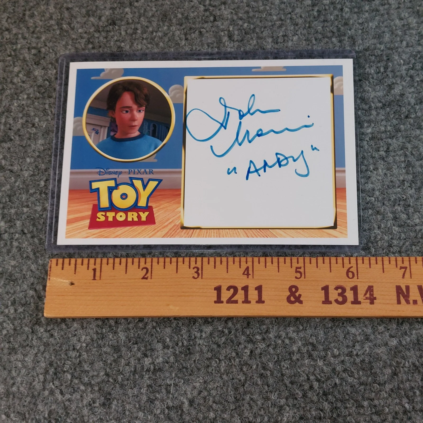 John Morris — Disney PIXAR Toy Story John Morris SIGNED 4x6 Autographed Photo Andy Voice Actor, изображение 4
